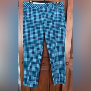 Puma plaid Tech golf pants